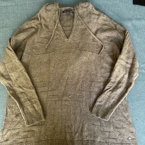 American Eagle Outfitters Brown Knit Hoodie